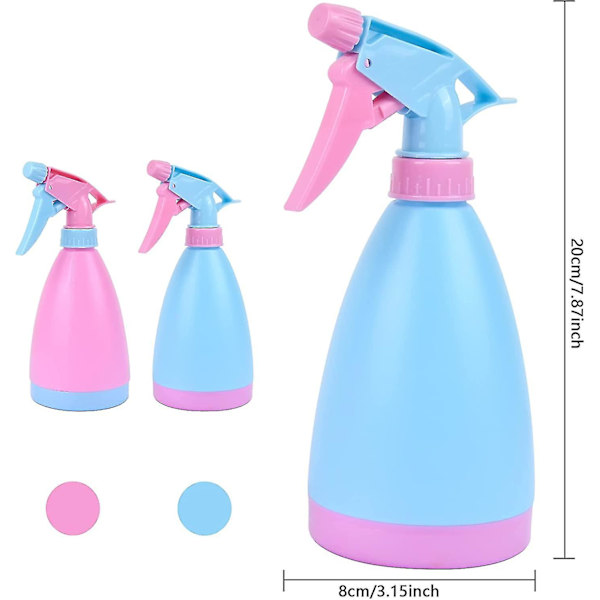 2-pack 500 ml Tomma Sprayflaskor, Plastsprayflaska, Plastsprayflaska, Tom Spray