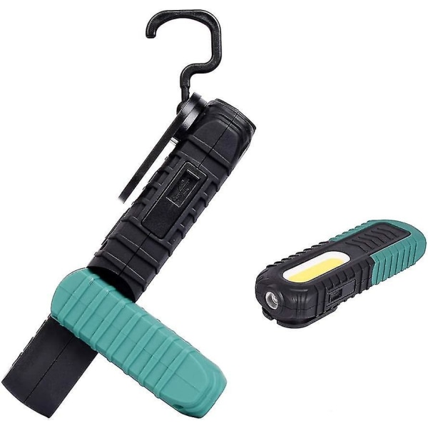 Laderbar LED arbeidslys, 10W COB front LED inspeksjonslys med krok og magnetisk base