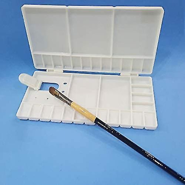 Akvarel Palette med 33 Rum, Foldbar Plastikpalette