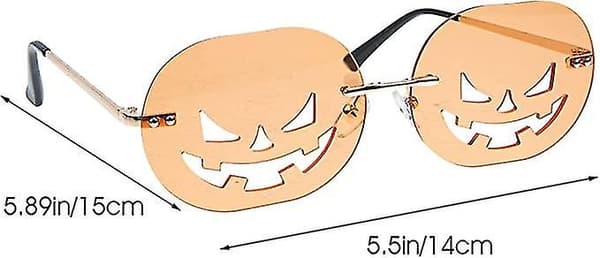 2 par græskar solbriller (orange)