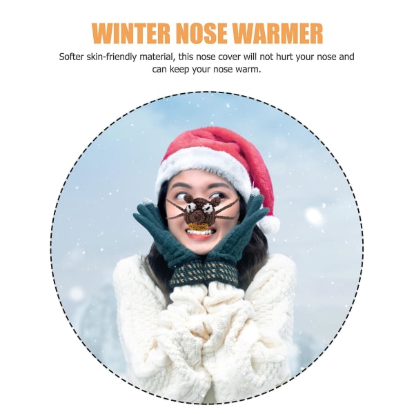 Uudelleenkäytettävä cover talvinen nenänlämmitin Ihana nenäsuoja Suloinen cover talveksi