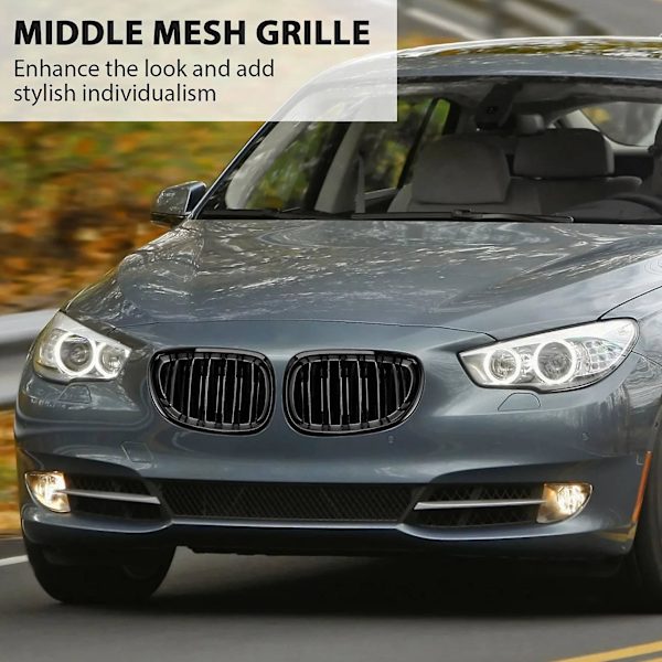 Glans Sort Bil Forreste Nyre Grill til 5 Serie E60 E61 M5 520i 535i 550i 2003-2010 Sedan