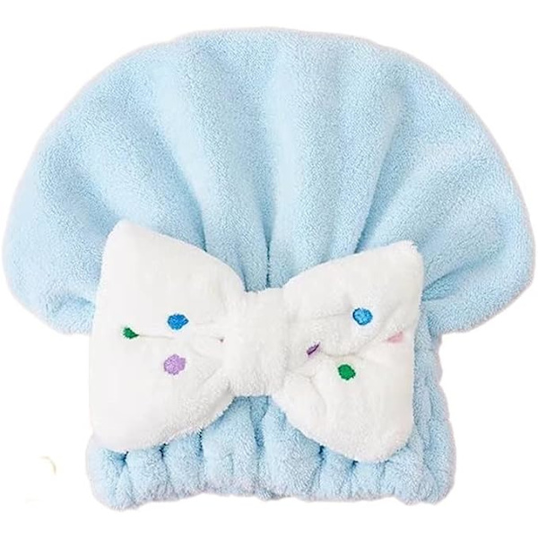 Hurtigtørrende hårhåndklæder, badehætter, bærbare koral fleece badehætter, badetilbehør (farve: D, størrelse: 1)