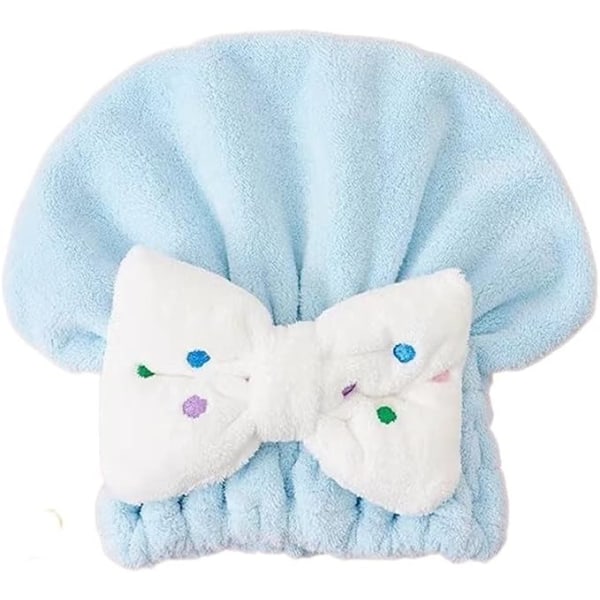 Tørr raskt hårhåndklær Hårlue Badehatter Portable Coral Fleece dusjhette Badekartilbehør (Farge: D, Størrelse: 1)