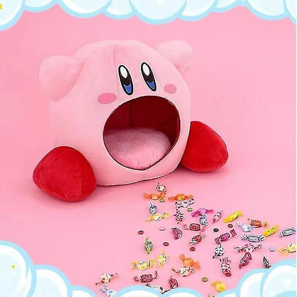 Kirby plys sovepude Sov inde i Kirbys mund med denne Kirby plys sovepude!