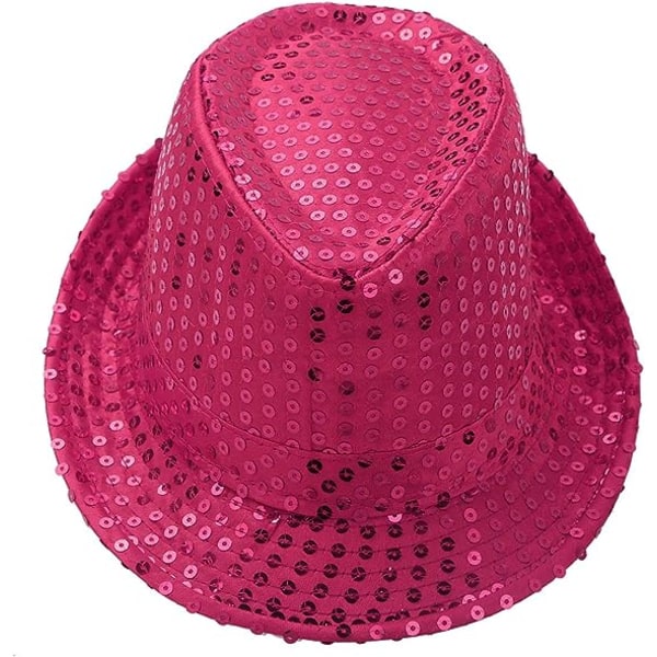 Lapset Pojat Tytöt Paljetit Juhlat Fedora Hat Jazz Hip Hop Tanssiasu Funky Disco Glitter Cap Asusteet