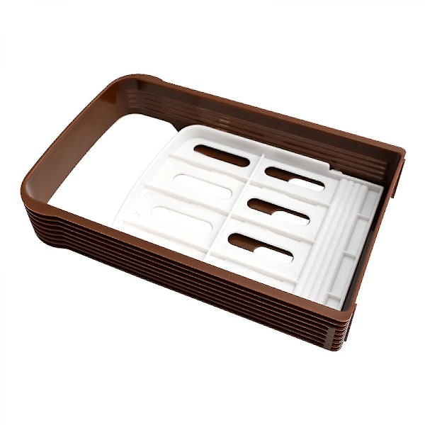 Foldbar Brødskæreskive Brødskærer Guide, Kompakt Sandwich Bagel Loaf Slicer & 4 Tykkelse Justerbar Plastik Husholdning Toast B91