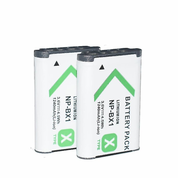 Np-bx1 1240mah vaihtoakku tai USB kaksois-LCd-laturisarja Yhteensopiva Sony-kamera