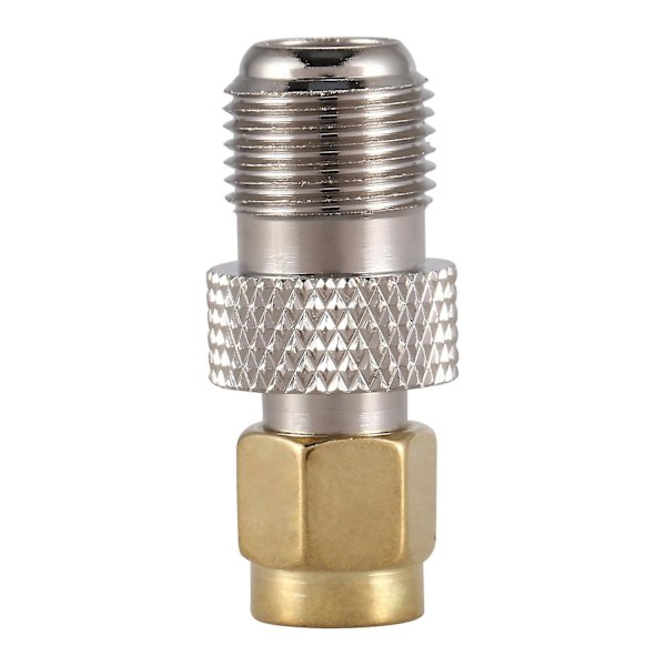 RF Koaxial Koax Adapter SMA Hane till F Hona, silver