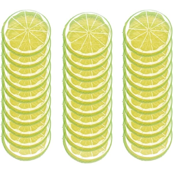 30 bitar konstgjord plast citronskivor Realistisk simulering Citron  verklighetstrogen dekorativ falsk frukt Bröllopsprydnad Festival Dekoration  Fotografi P 742c | Fyndiq