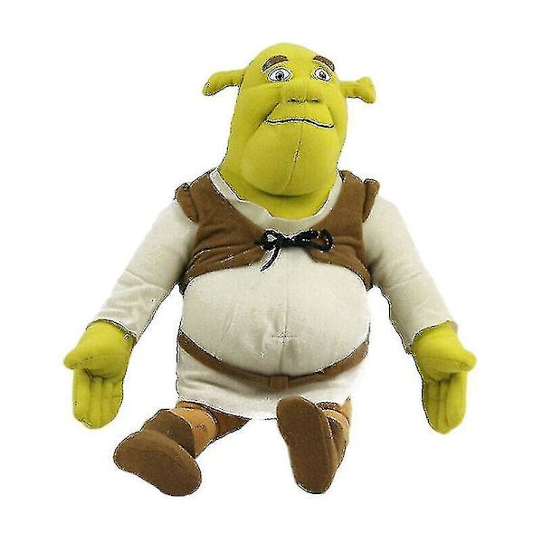 Plushleksak med Shrek-monster i tecknad stil, mjukt stoppat djur, docka, födelsedagspresent till barn, ny