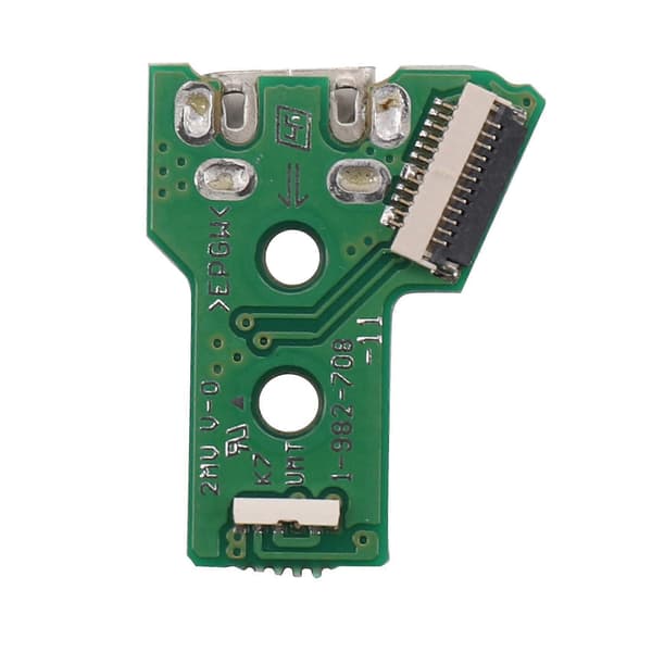 10X til SONY PS4 Controller USB-opladningsport Socket Board JDS-055 5. V5 12-bens kabel Green