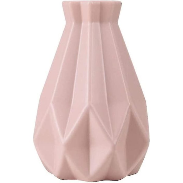 Blomsterpotter, Plastik, Udslagssikker Blomsterpotte Vase Studieværelse Gang Hjem Bryllup Dekoration Moderne Vase Til Kontor Pink 6