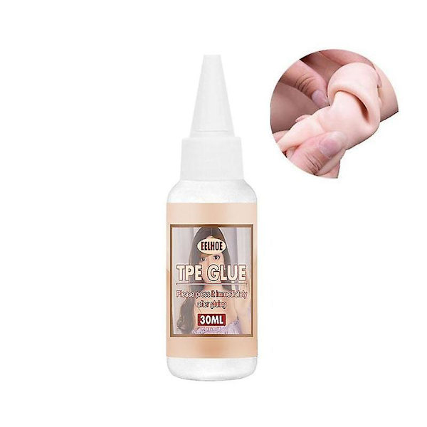Flytande lösningsmedellim för silikon TPE-docka, rivning, splittring, reparationslim 30 ml