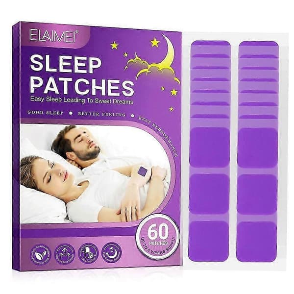 60 stk. søvnhjelpsplaster for menn og kvinner, helt naturlig dyp søvn PatchZZ41 SEFUDUN sleeping patch