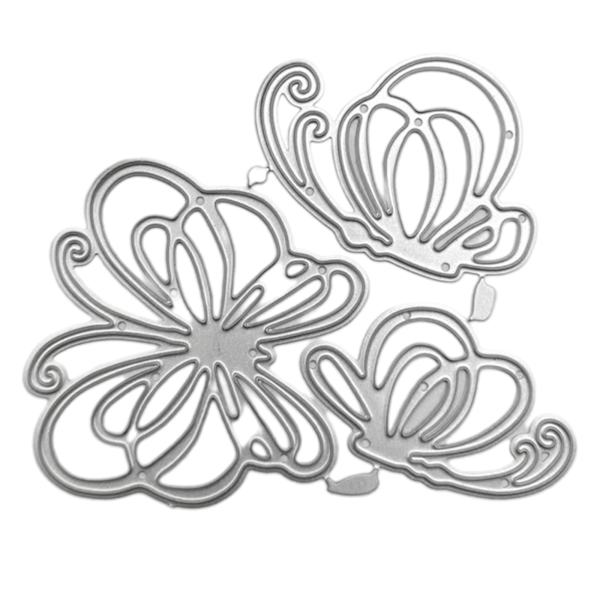 Fjärils Metallstansar Schabloner Scrapbooking DIY Album Stämpel Papper Kort För Handgjorda Gratulationskort Prägling Dekoration Hantverksprojekt