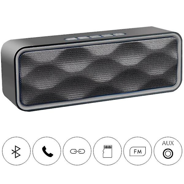 Bluetooth-kaiutin, kannettava langaton ulkokaiutin (hopeaharmaa)