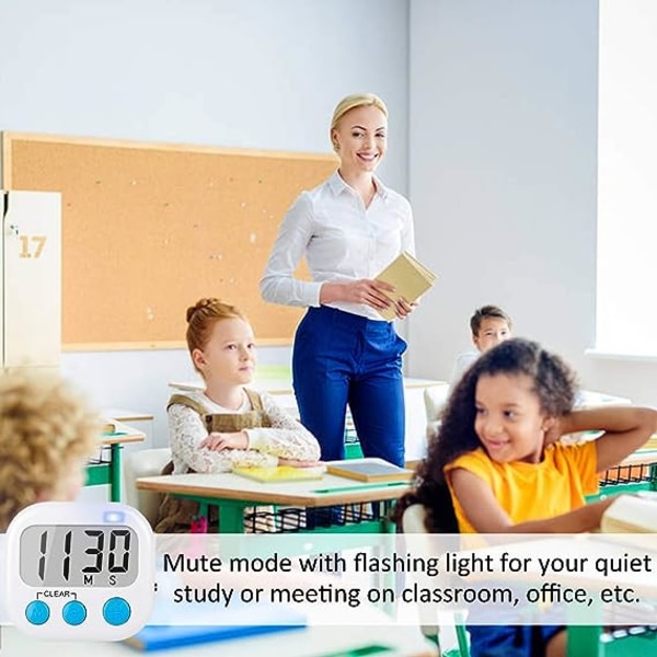 Klassetimere til lærerbørn (hvid blå)