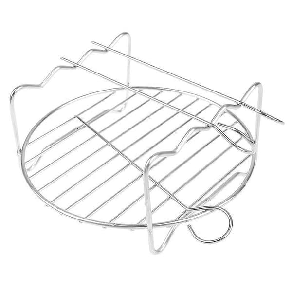 Bageplade Spyd Airfryer Rustfrit Stål Holder BBQ Rack Dobbeltlag