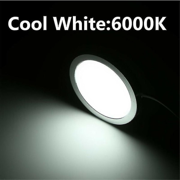 LED-lys for underskap, kjøkken, skap, hylle, skap, displaylampe (størrelse, farge: kald-6stk-kald-6stk)