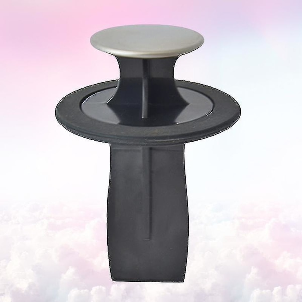 1 st 84-86 mm multifunktionell diskbänksförsegling diskbänkssil Vattenplugg Kick-out-enhet Köksavfallshanteringstillbehör (svart)