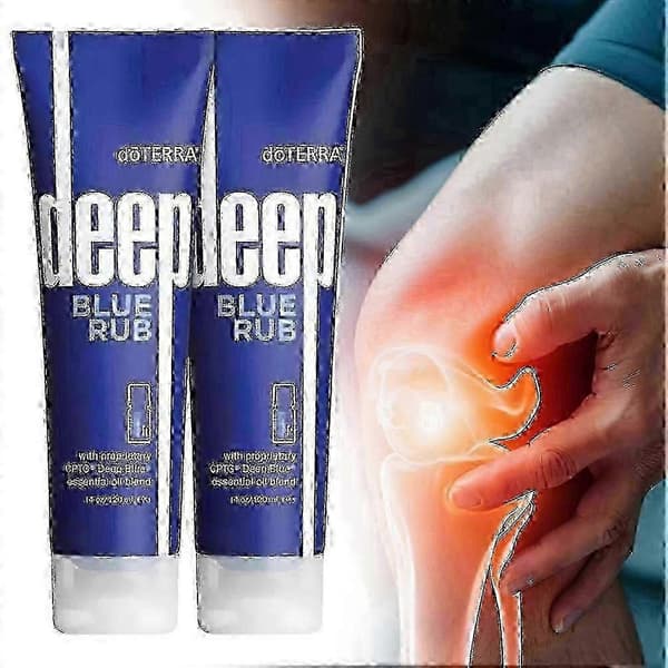 3X Deep Blue Rub eterisk olja - snabbverkande smärtlindrande massagekräm för utvärtes bruk