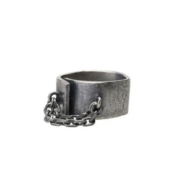 Punk rostfritt stål bröllop förlovningsring för män kvinnor vintage design lyx smycken present grossist 9