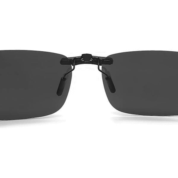 Polarisoidut Clip-on-aurinkolasit reseptilinssien päälle Heijastuksenesto UV400 Polarisoidut Unisex Clip-on-aurinkolasit silmälaseille Miehille ja Naisille