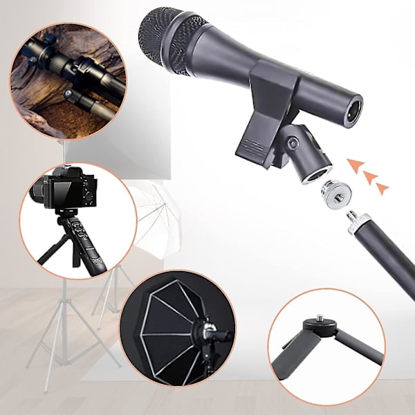 1/4 tum-20 till 5/8 tum-11 gängad skruvadapter 1/4'' till 5/8 tum för Bosch lasernivåstativadapter Starlight