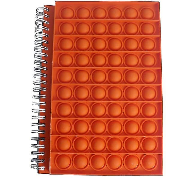 Pop It Fidget Legetøj Push Pop Boble Notesbog Push It Boble Silikonedæksel Notesbog Studerende Tilbehør