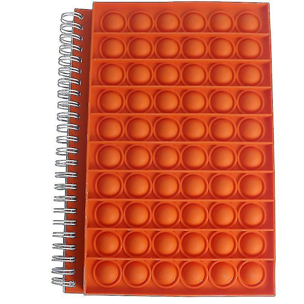 Pop It Fidget Toy Push Pop Bubble Notebook Push It Bubble Silikonfodral Anteckningsbok Studentmaterial