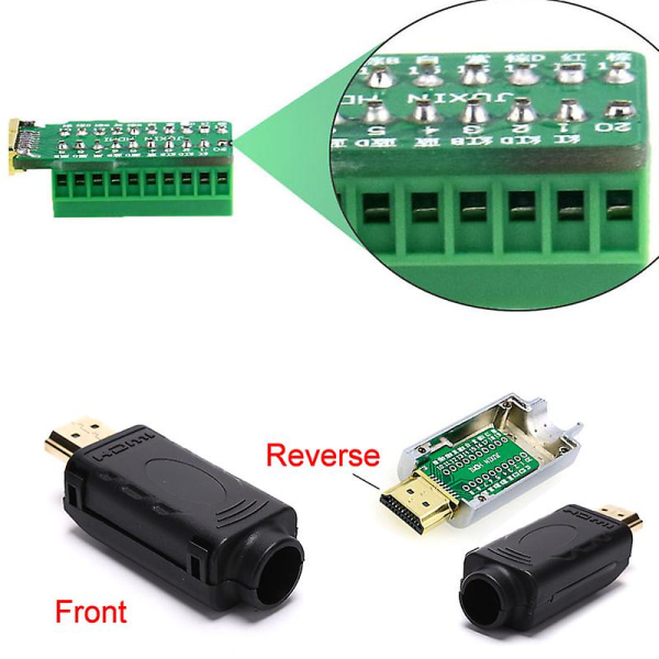 HDMI 2.0 Adapter Connector Breakout til 20p Terminalbræt med Husskal Shytmv