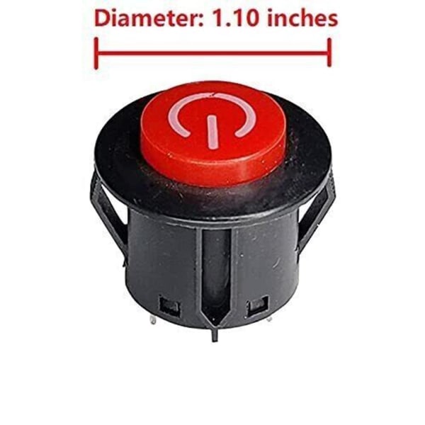 Power Start Button Switch Ersättningstillbehör för barn Motordriven Ride On Car Ft