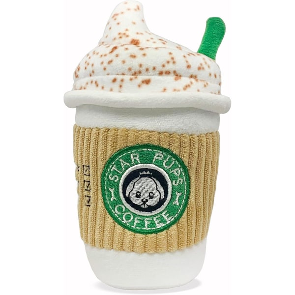 Kaffe Hundefile Latte - Høstlig Moroa Hundefile - Plussj Kvitrende Juleleker For Medium, Små Og Store - Bursdagsgaver - Kule Utstoppede Imiterte Hundefile