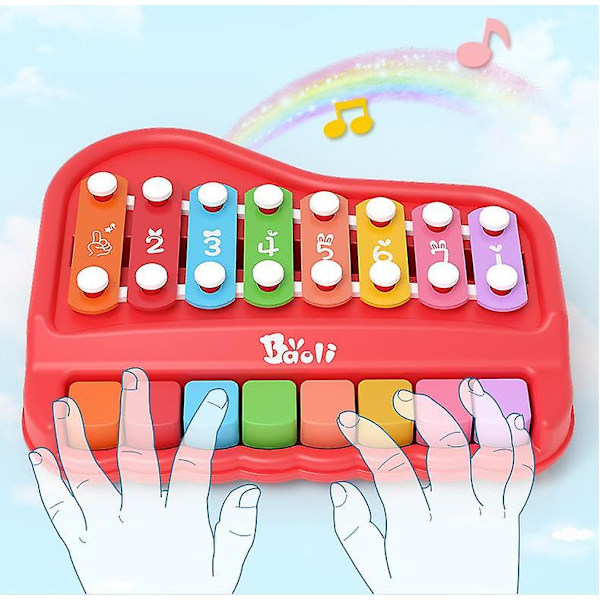 Baby Min Första Musikspelare Med 40 Sånger, Bluetooth Och Inspelningsfunktion För Barn I Åldern 2-5