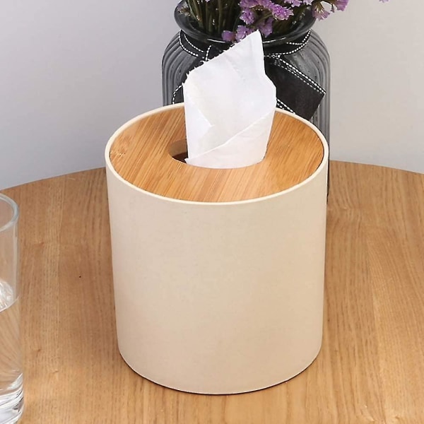 Tissue Box Rund Tissue Box Til Hjemmekontor Bil Multifunktionel Praktisk Tissue Box