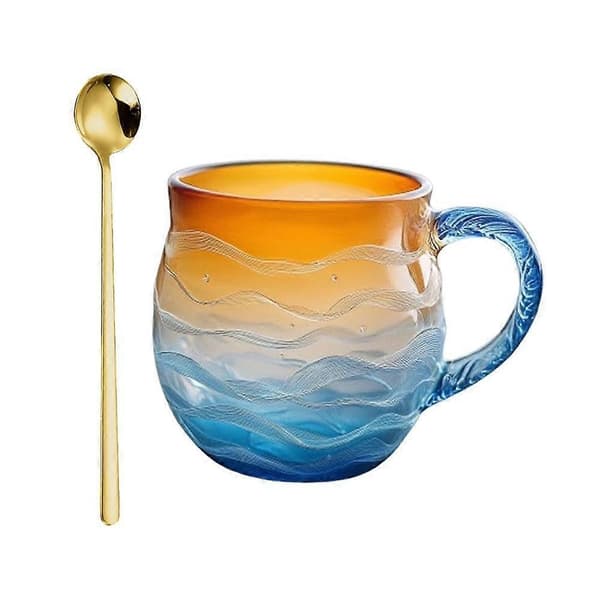 Ny solnedgang havkopp Blue/1pcs