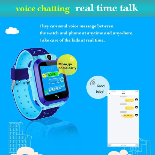 Nye smartklokker for barn med GPS-telefonsamtale for gutter Jenter Digital armbåndsklokke Sport Smartklokke Berøringsskjerm Mobiltelefon Kamera Anti