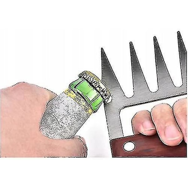 Köttdelare Bear Claws Köksredskap Rostfritt Stål Köttdelare 2-pack Mahognyfärg