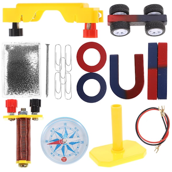 Magnetsett for barn - Magnetsett for barn - Vitenskapseksperimenter med elektrisitet og magnetisme - Magnetutstyr for undervisning - Magnetsett for studenter