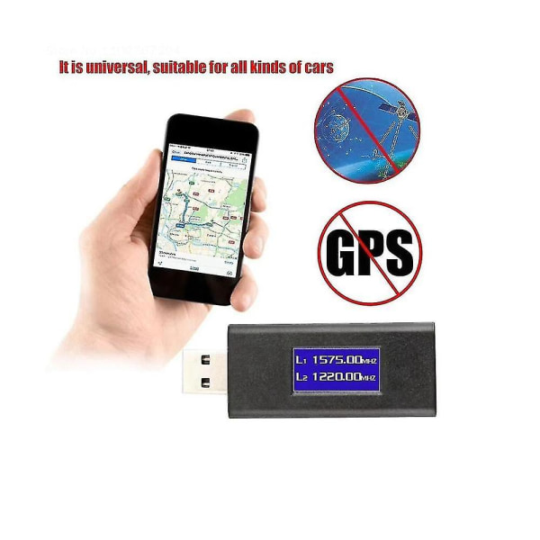 Bil GPS-signal 1555-1580mhz Gps+beidou Dubbelkanals signaldetektor Sekretessskydd Anti-interfe