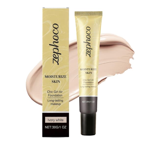 Full Coverage Foundation - Concealer Flytende Foundation Matt Kremet Foundation Utjevnende Lett Feilfri Sminkebase B