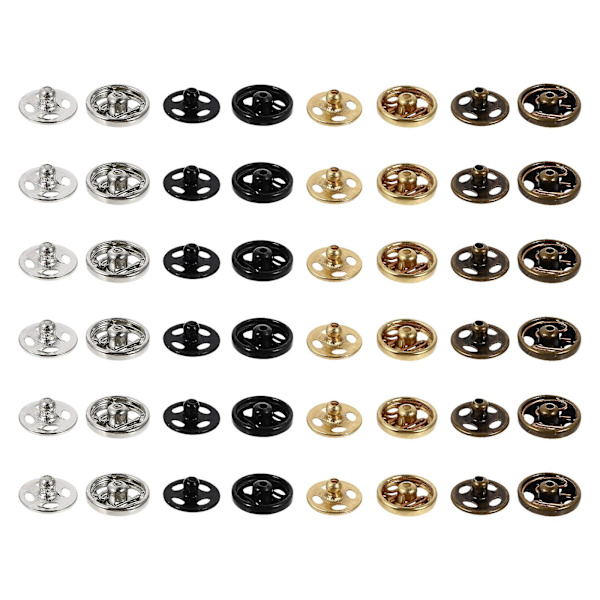 40 kpl Metalliset Napit Ruuvit Napit Vaatteiden Napit Painonapit Vaatteille