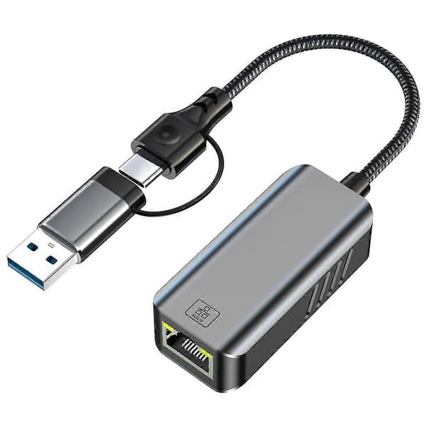 5G kablet netværkskort USB/Type-C-adapter til Ethernet-kabel RJ45 Gigabit Ethernet kablet port