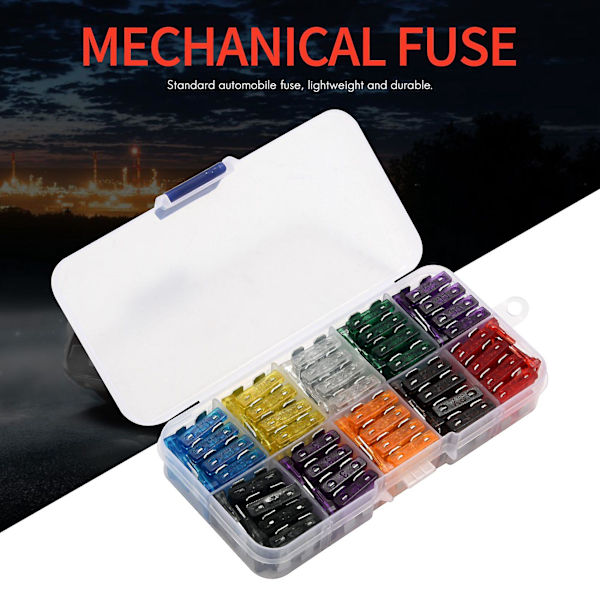 100 mekaniske sikringer 2a 3a 5a 7.5a 10a 15a 20a 25a 30a 35a for Voiture Auto