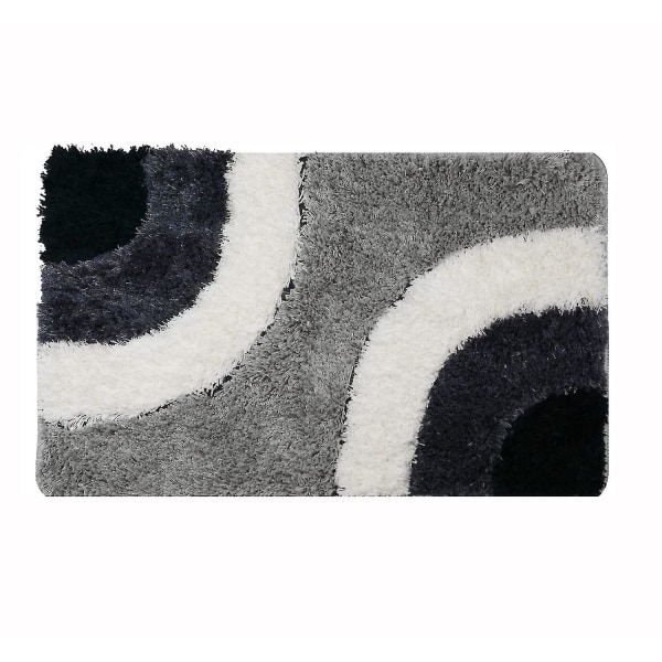 Badematte, absorberende sklisikker mikrofiber dusjmatte 50x80cm maskinvaskbar baderomsmatte