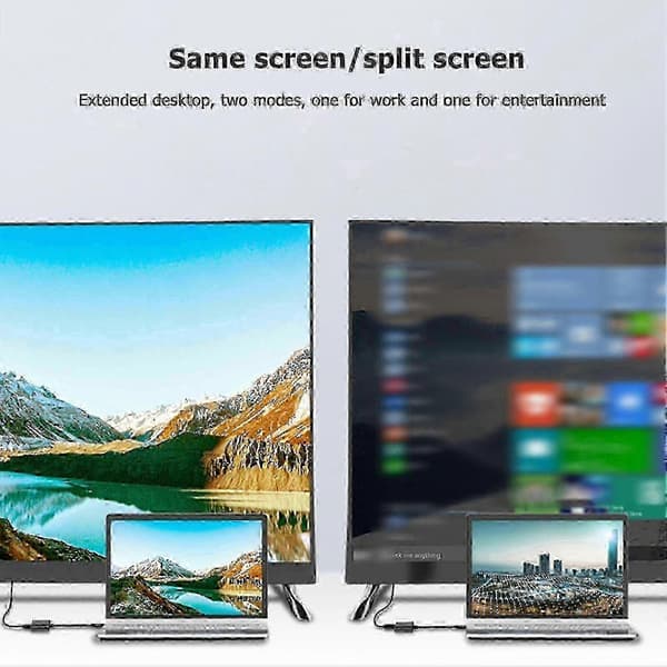 USB 3.0 til dobbelt HDMI-adapter til de fleste operativsystemer, bred kompatibilitet
