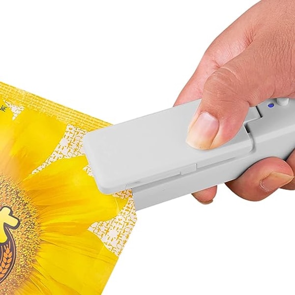 Tryck Mini Bärbar Plast Handtätningsmaskin Tätningsväska Maskin Kök, Mat & Bar (Grå)