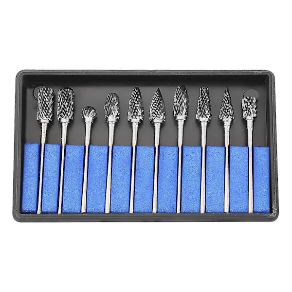 10 stk. Carbide End Mills 2,35 mm Rotationsaks Carbide Fræser Router Bit Til Træbearbejde