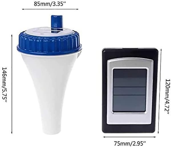 Flydende Pooltermometer, Flydende Vandtermometer Soltermometer Digital Termometer